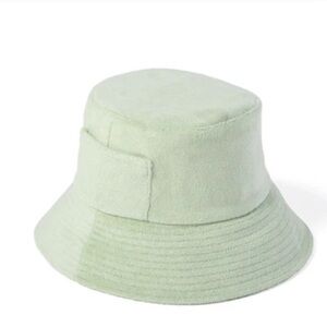 Revolve Terrycloth- lack of color wave bucket hat- worn once